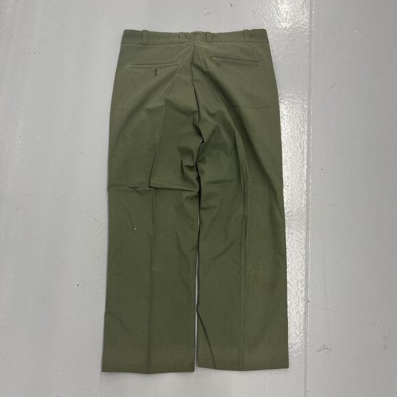 Vintage 60s Sears Green Sanforized Workwear Chinos 36x27 - Picture 3 of 4